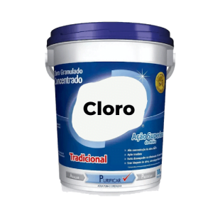 Foto genérica de um cloro tradicional granulado