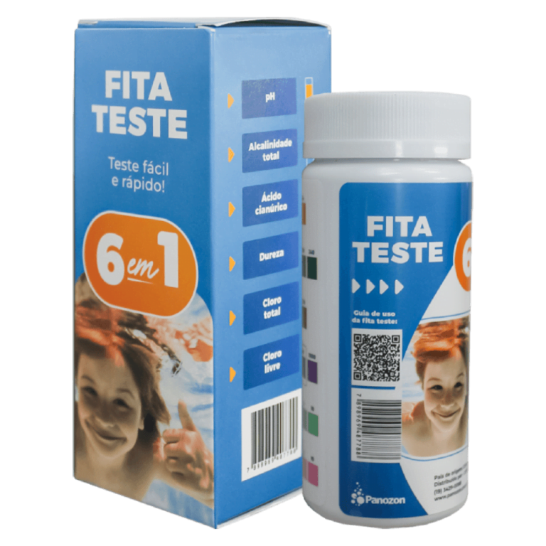 FIta teste 6 em 1 para piscinas