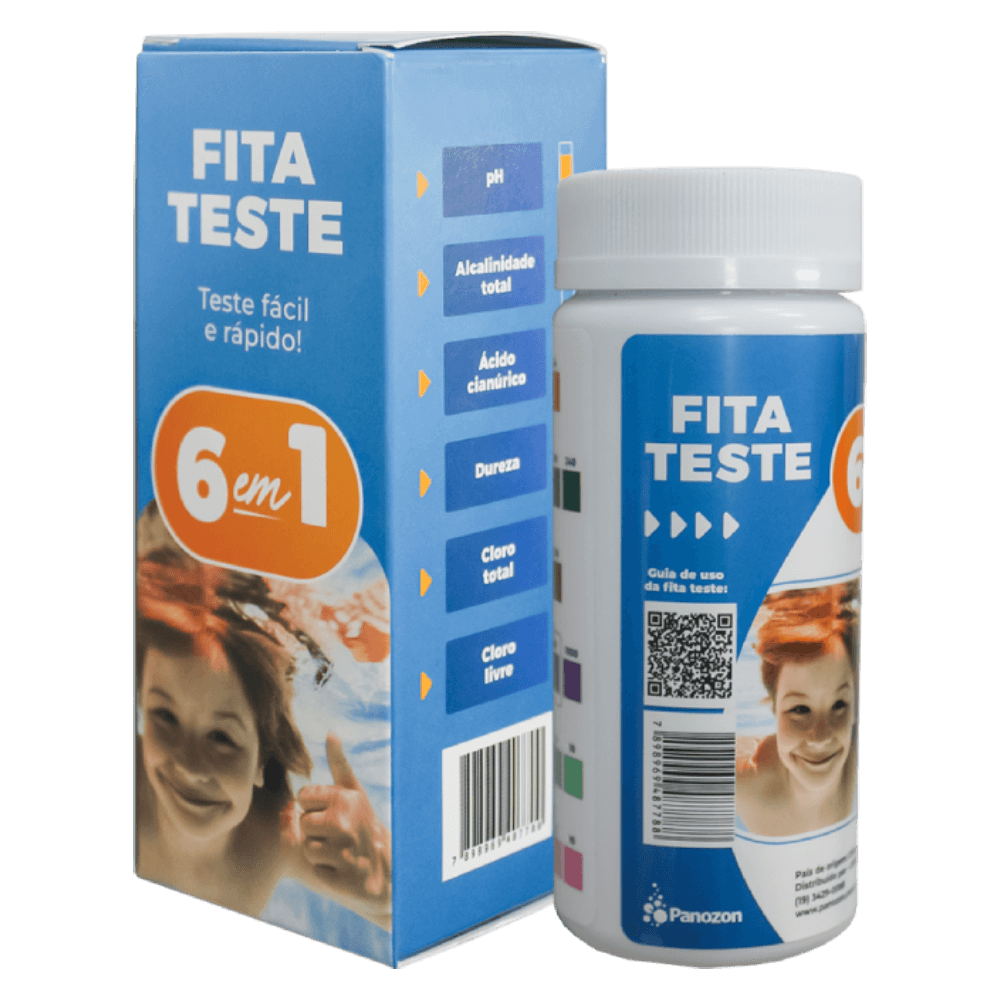 FIta teste 6 em 1 para piscinas
