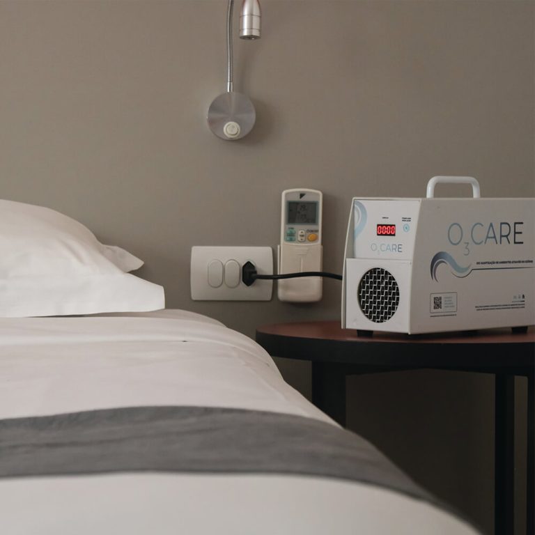 O3Care oxisanitização quarto de hotel para tirar cheiro de cigarro e mofo