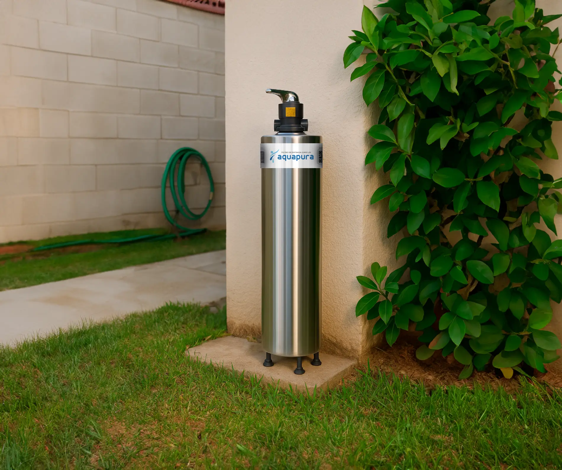 Filtro de Entrada Aquapura para água residencial